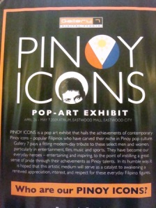 we were lucky to get a chance to see the pinoy icons exhibit at the mall
